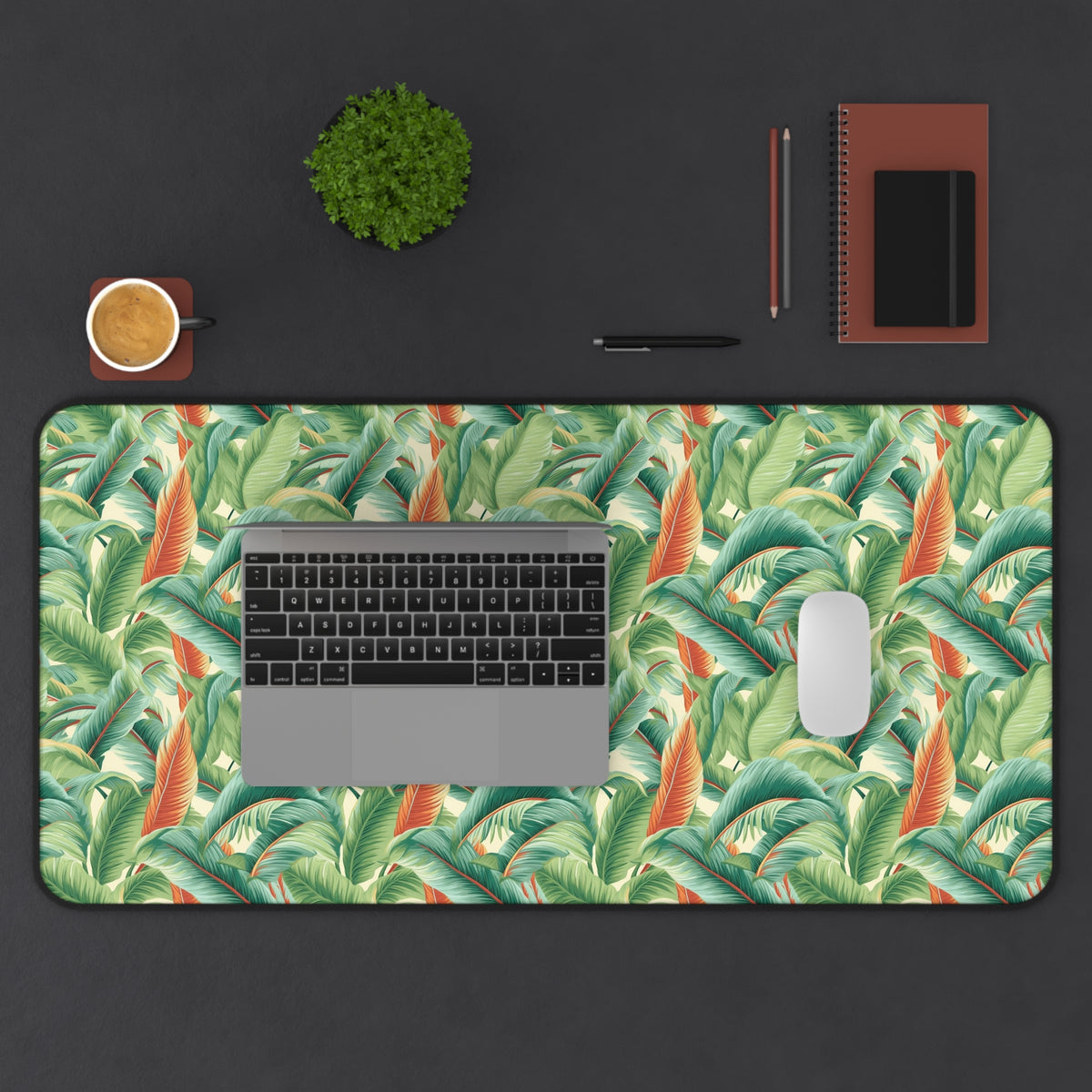 Tropical Old Miami Desk Mat (Desk Pad) - Bring the Tropics to Your Desktop! Available in 3 sizes.