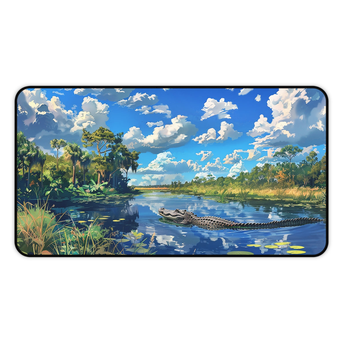 Everglades Encounter Desk Mat (Desk Pad) - Navigate Your Workday in Wild Style! Available in 3 sizes.