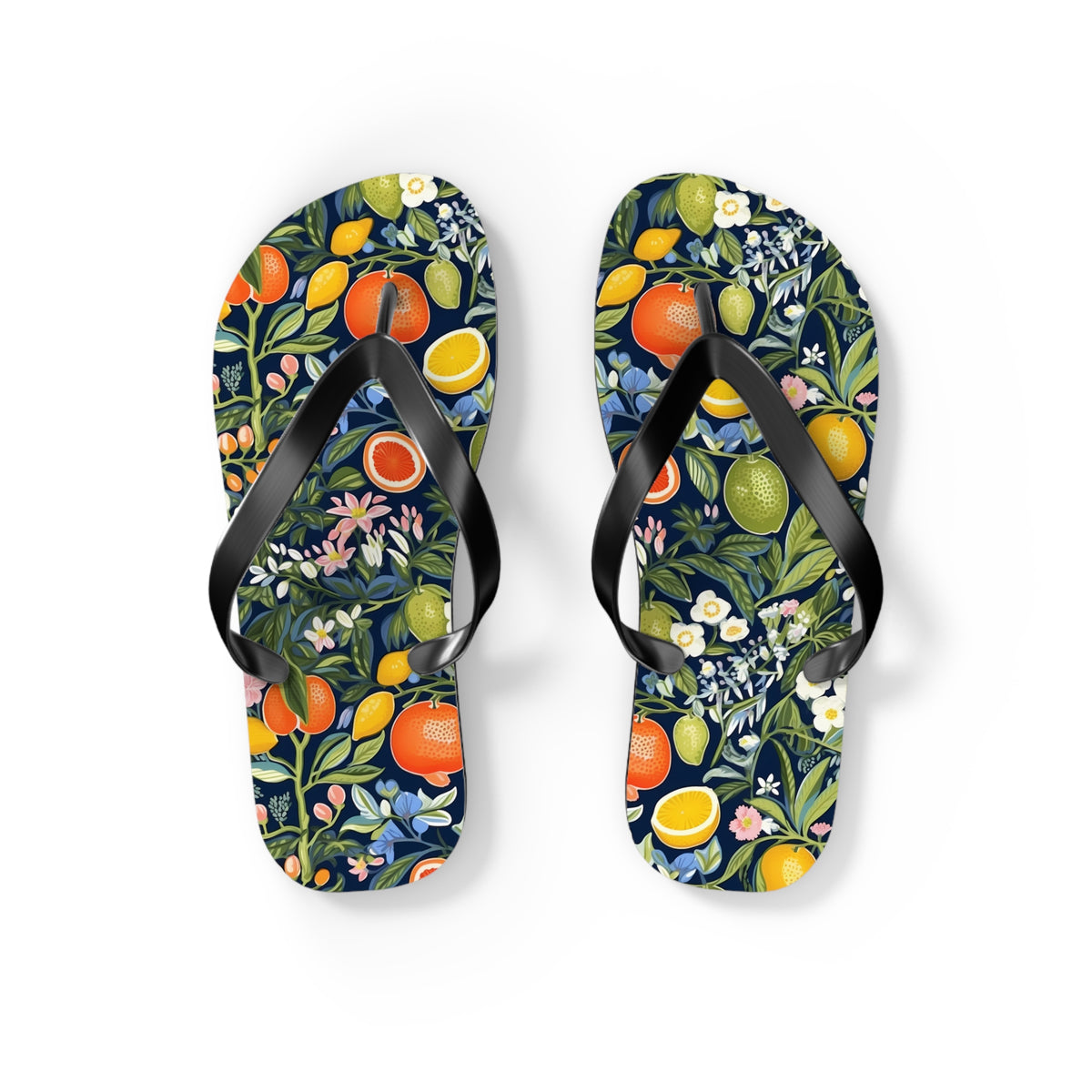 Magical Fruitiness Flip Flops. 5/8" Thick Comfortable Summer or Winter Gym/Sauna Footwear for Men and Women.