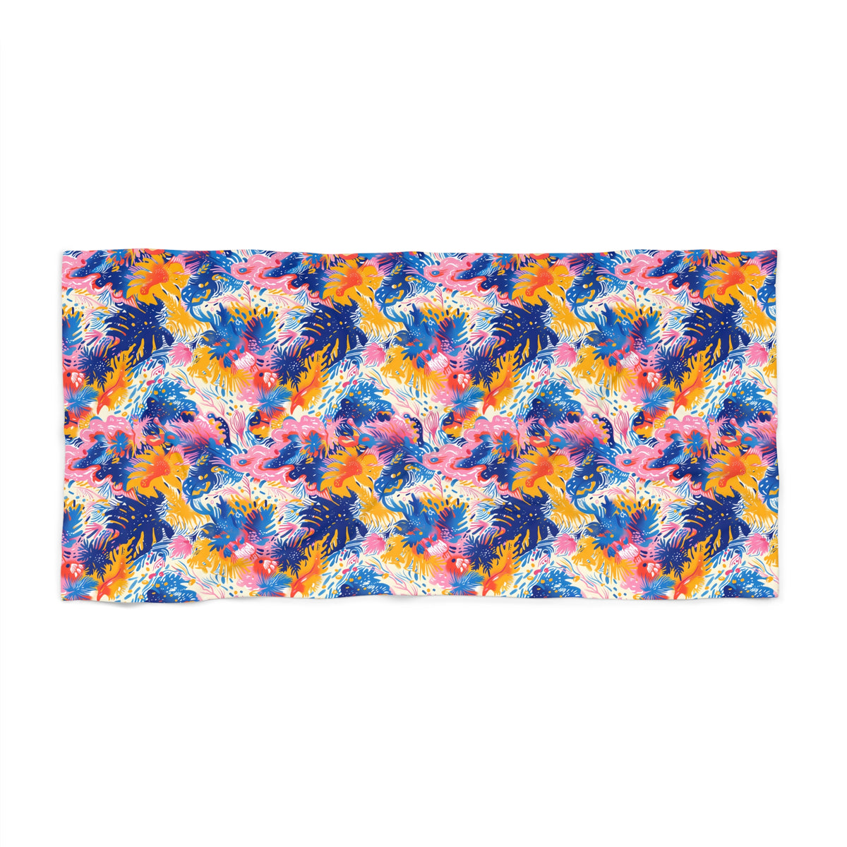 Splatter Blossom Luxurious Designer Beach Towel - Splash into Style with our Splatter Blossom Beach Towel! Available in 2 sizes.