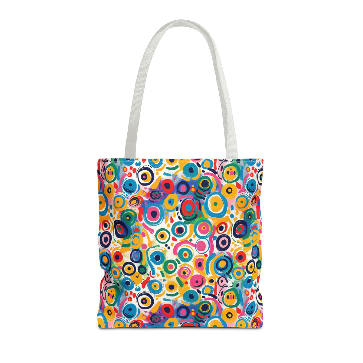 Pop Art Swirls Tote Bag - Swirl Your Way Through Life in Bold Style! Available in 3 sizes.