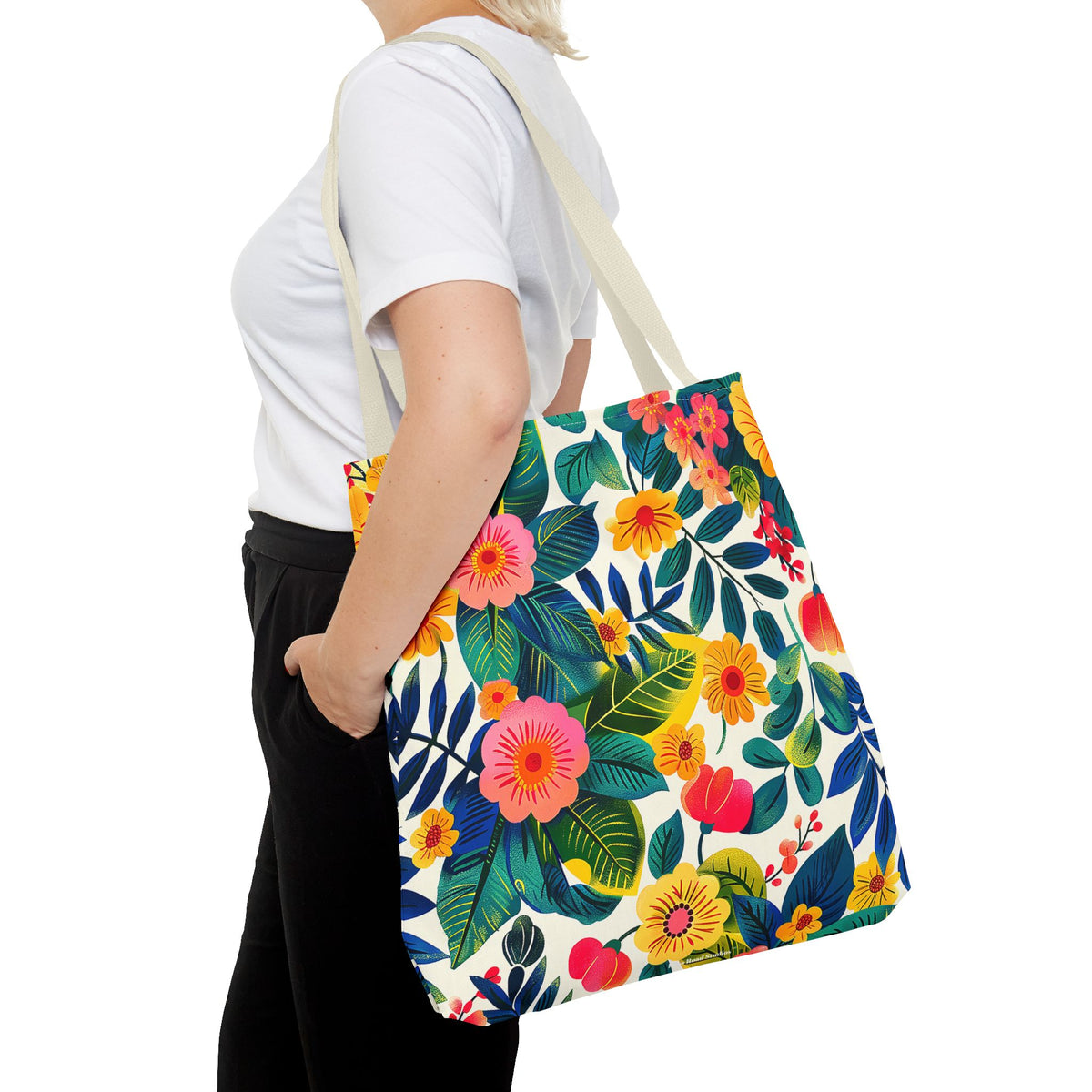 Blossom Bliss Tote Bag - Blossom with Joy on Every Adventure! Available in 3 sizes.