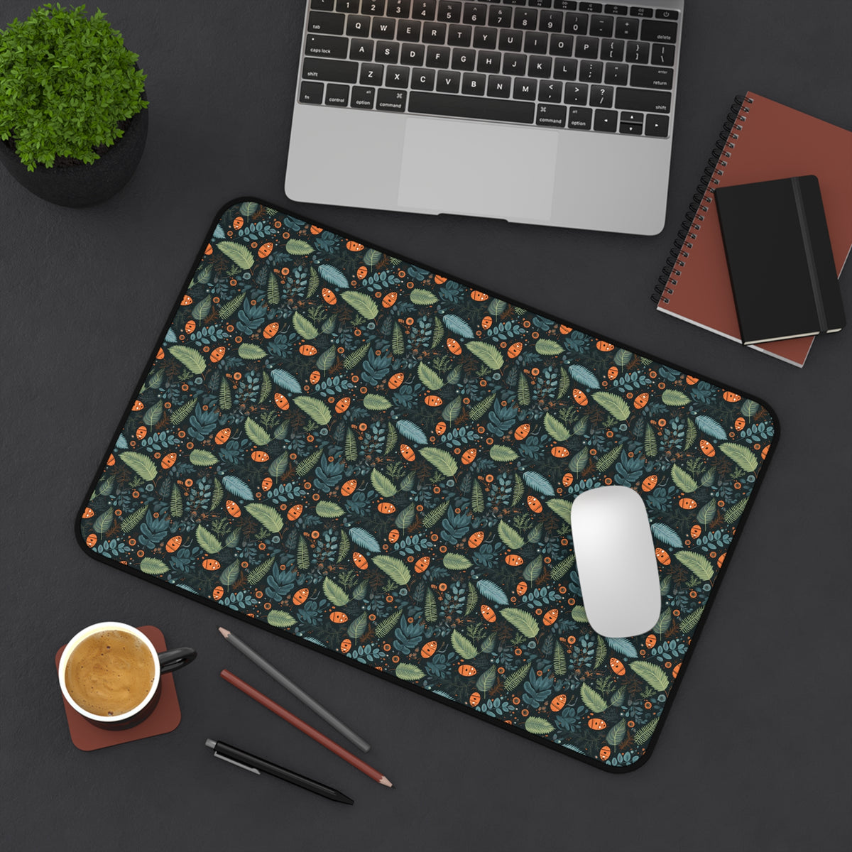 Mysterious Ferns Desk Mat (Desk Pad) - Bring Softness and Nature to Your Desktop! Available in 3 sizes.