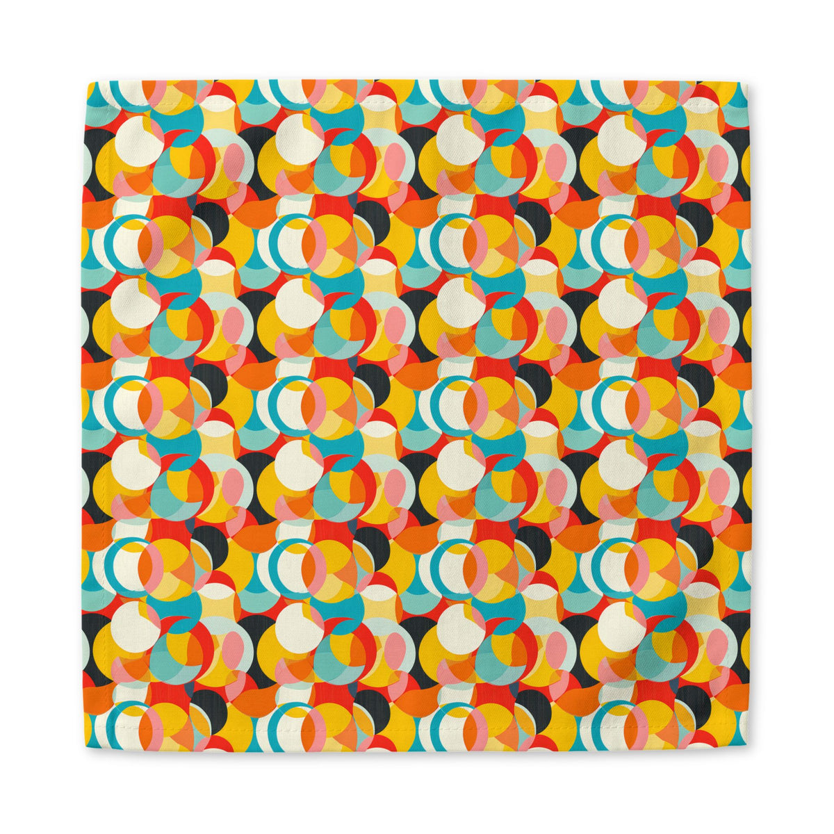 Mod Circle Medley cotton twill napkin