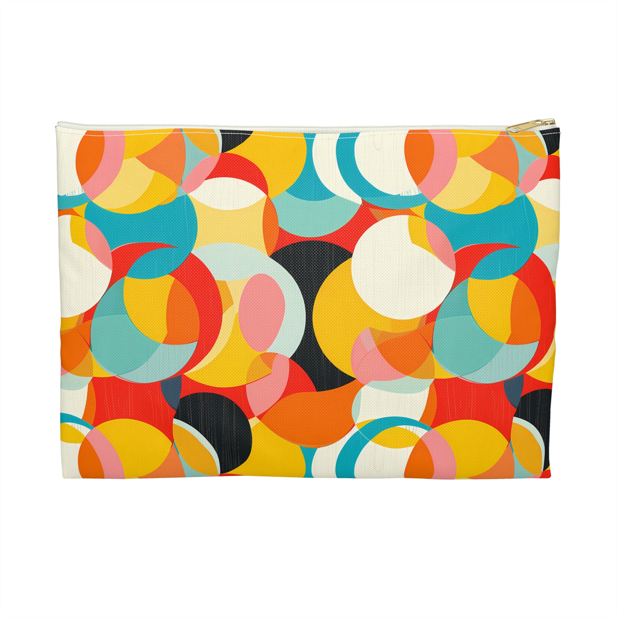 Mod Circle Medley Accessory Pouch - Step into Retro Style with Modern Flair! Available in 2 sizes.