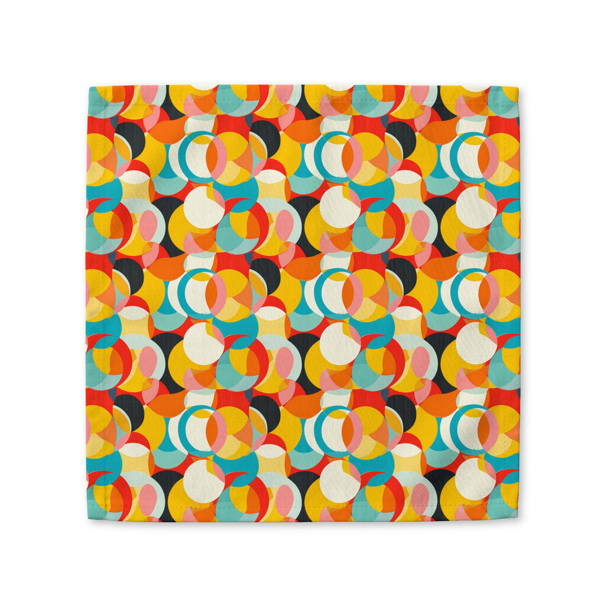 Mod Circle Medley cotton twill napkin