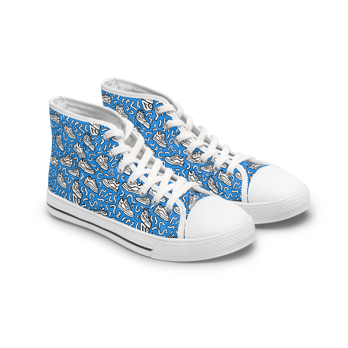 Kicks & Squiggles Ladies' High Top Sneakers - Step into Fun!