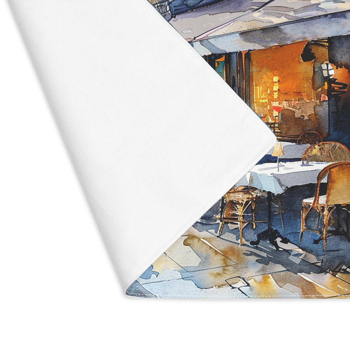 Parisian Bistro Bliss Placemat - Dine in the Heart of Paris – Right at Your Table! - Cotton Twill - 18" x 14"