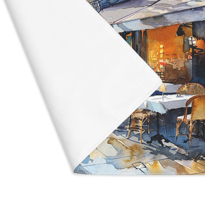 Parisian Bistro Bliss Placemat - Dine in the Heart of Paris – Right at Your Table! - Cotton Twill - 18" x 14"