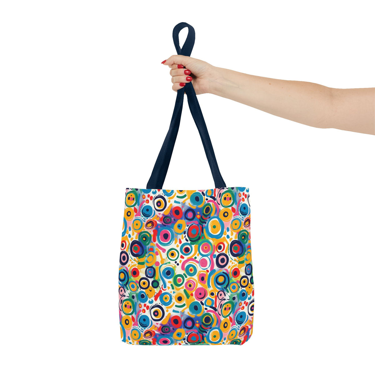 Pop Art Swirls Tote Bag - Swirl Your Way Through Life in Bold Style! Available in 3 sizes.