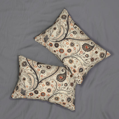 Paisley Breeze Lumbar Pillow - Spun Polyester - 20" x 14" - The Square Throw Pillow's Matching Mate.