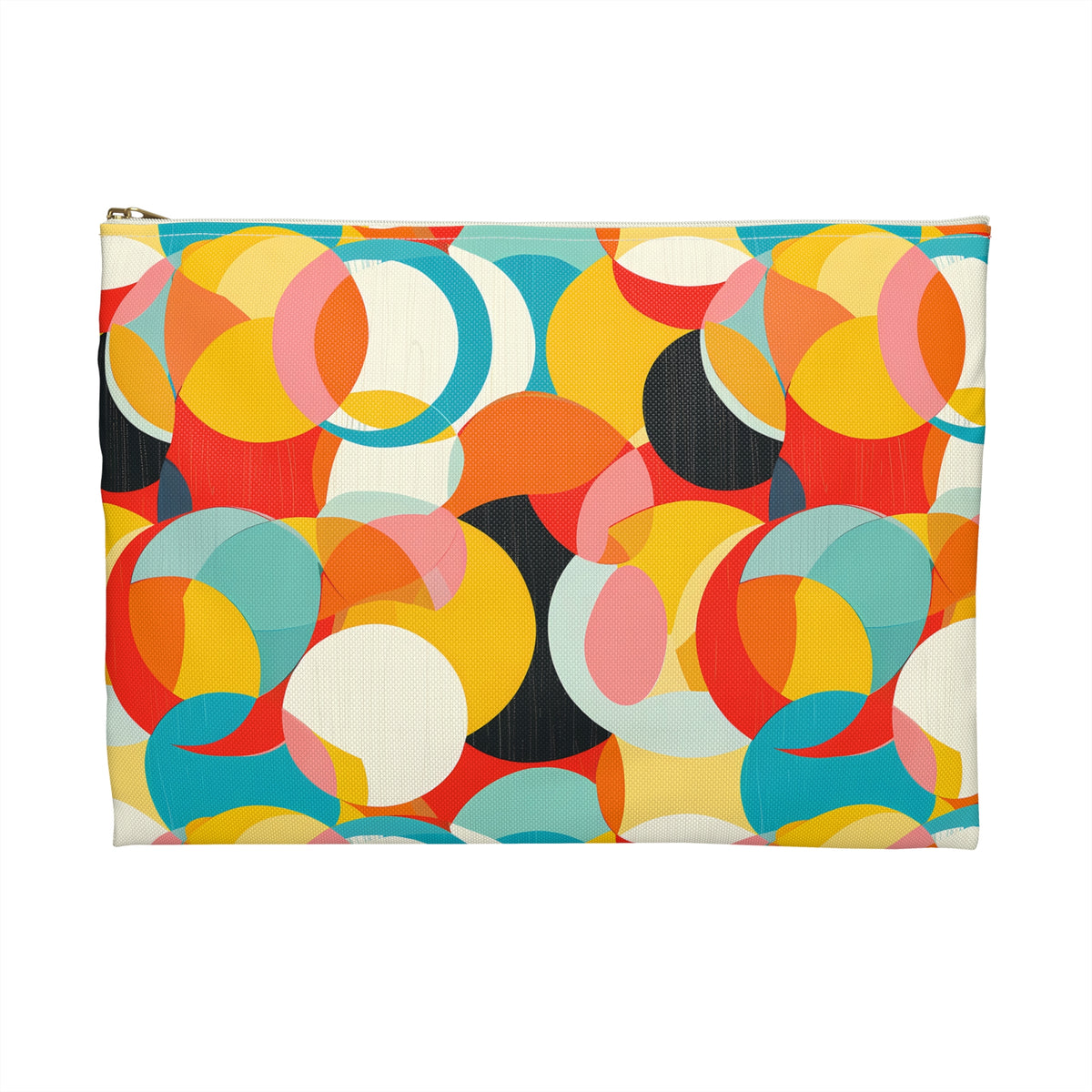 Mod Circle Medley Accessory Pouch - Step into Retro Style with Modern Flair! Available in 2 sizes.