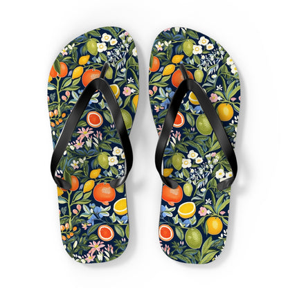 Magical Fruitiness Flip Flops. 5/8" Thick Comfortable Summer or Winter Gym/Sauna Footwear for Men and Women.