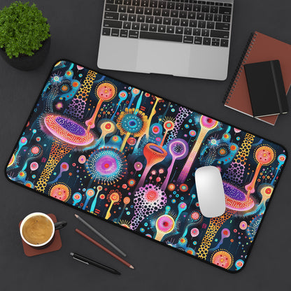 Surreal Seascape Forest Desk Mat (Desk Pad) - Step into a Futuristic Dreamscape! Available in 3 sizes.