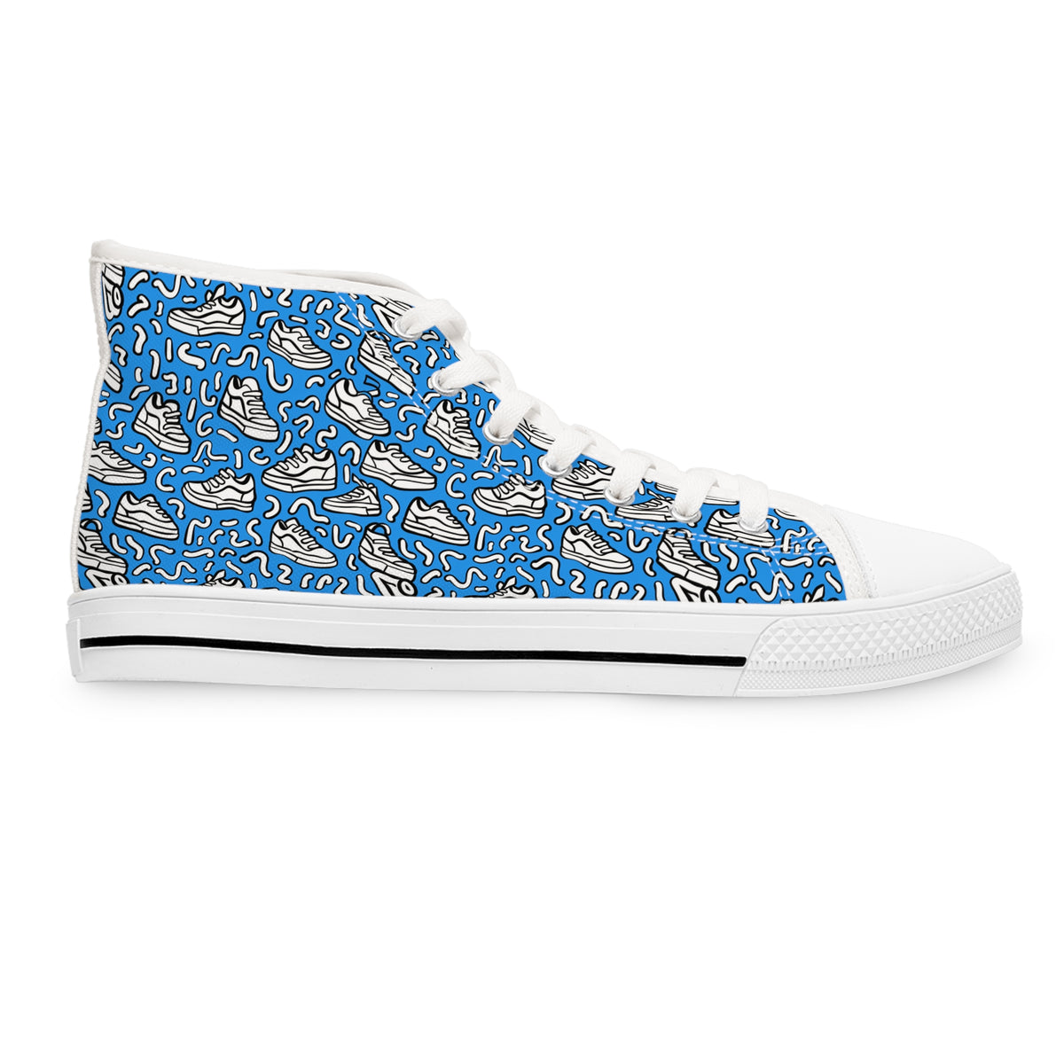 Kicks & Squiggles Ladies' High Top Sneakers - Step into Fun!