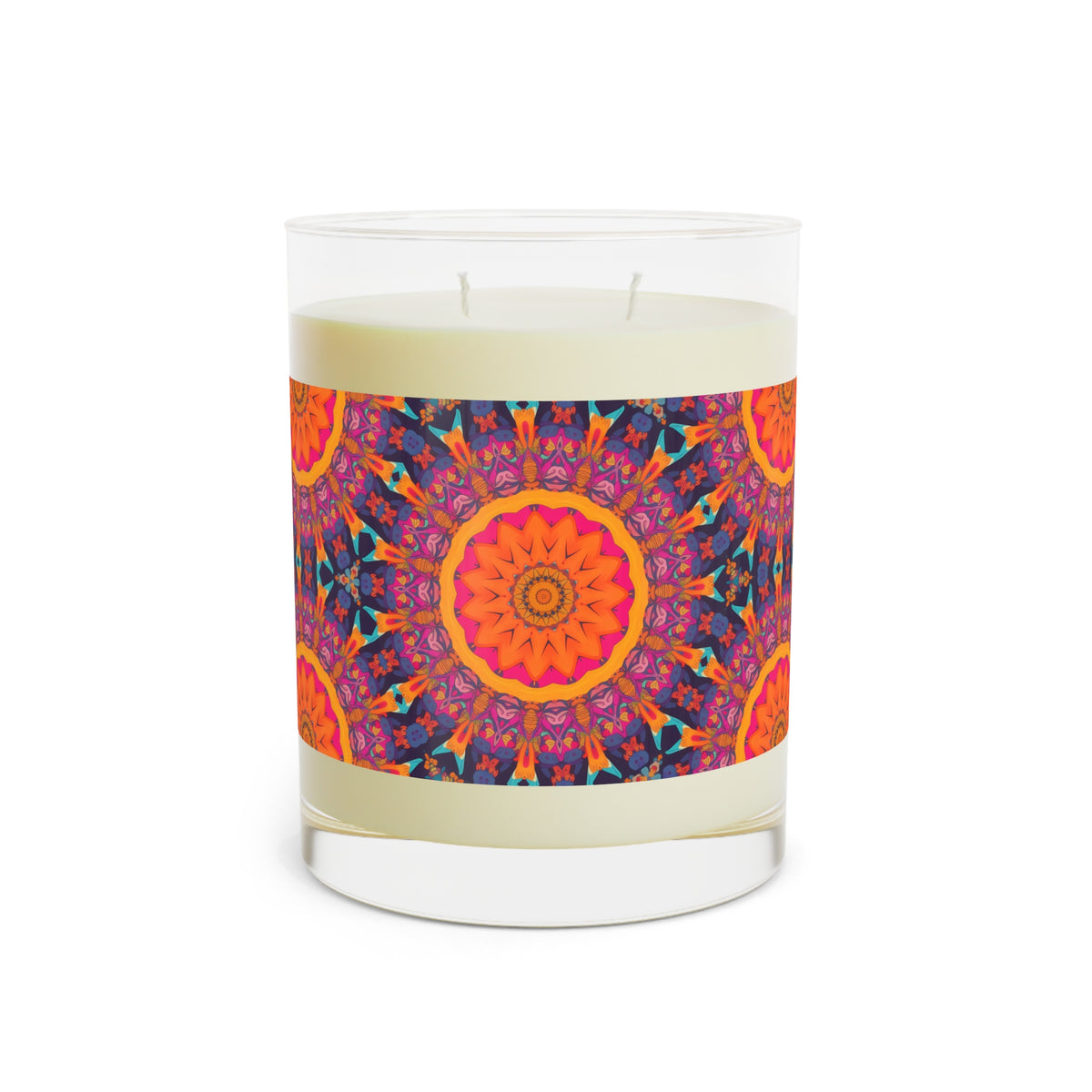 Fiery Mosaic Magic 100% Soy Wax Scented Candle - 11 oz. Full-Glass, Phthalate-Free & Lead-Free - Three Fragrance Options