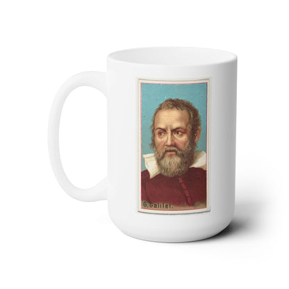 Inventor Series: Galileo Galilei Ceramic Mug - 15 oz - Reach for the Stars Every Morning!