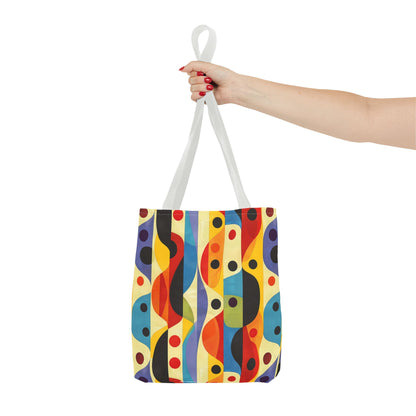 Linear Color Mesa Tote Bag - Travel Boldly, Express Vibrantly! Available in 3 sizes.