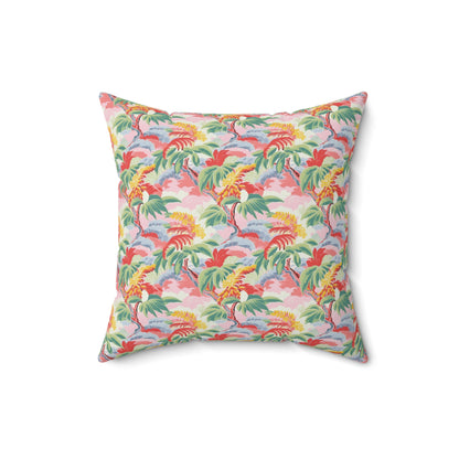 Tropical Breeze Square Throw Pillow - Spun Polyester - Double-Sided Print - Concealed Zipper - Available in 4 sizes.
