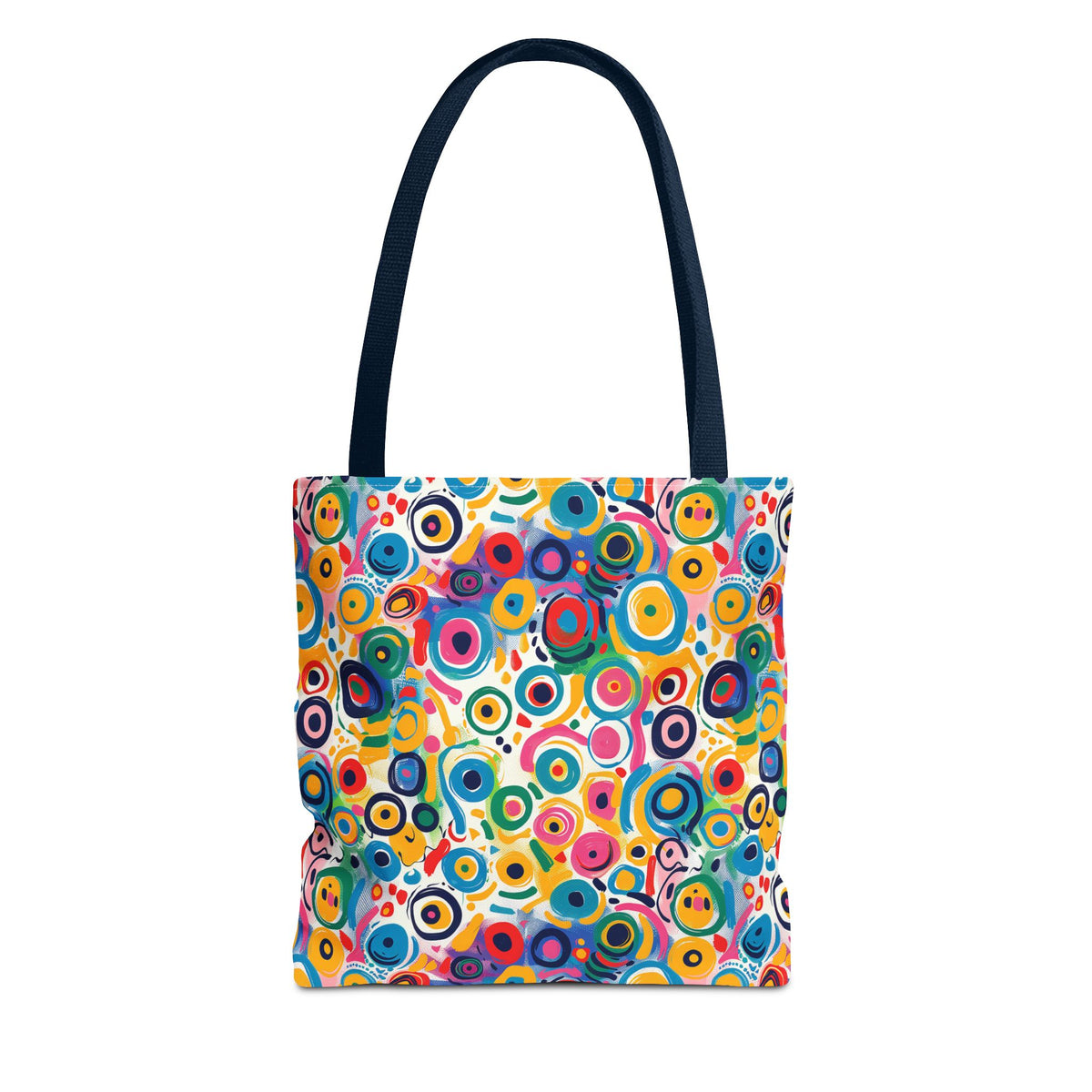 Pop Art Swirls Tote Bag - Swirl Your Way Through Life in Bold Style! Available in 3 sizes.