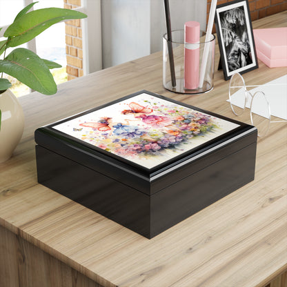 Enchanted Fairy Meadow Jewelry Box - Enchanting Design - Perfect Gift for Girls!