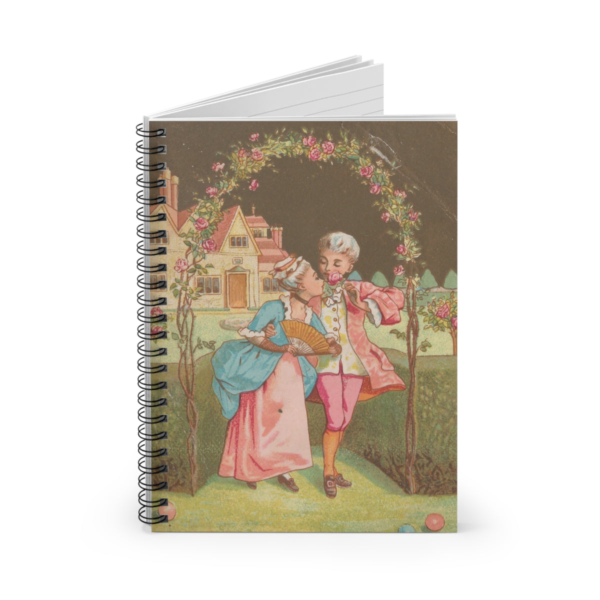 Vintage Romantic Arbor Spiral Notebook - Ruled Line - Perfectly Designed for Inspired Writing!