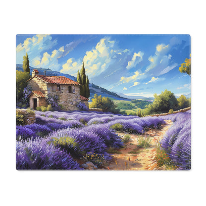 Tuscan Lavender Dreams Placemat - Dine in the Lavish Lavender Fields of Tuscany! Cotton Twill - 18" x 14"