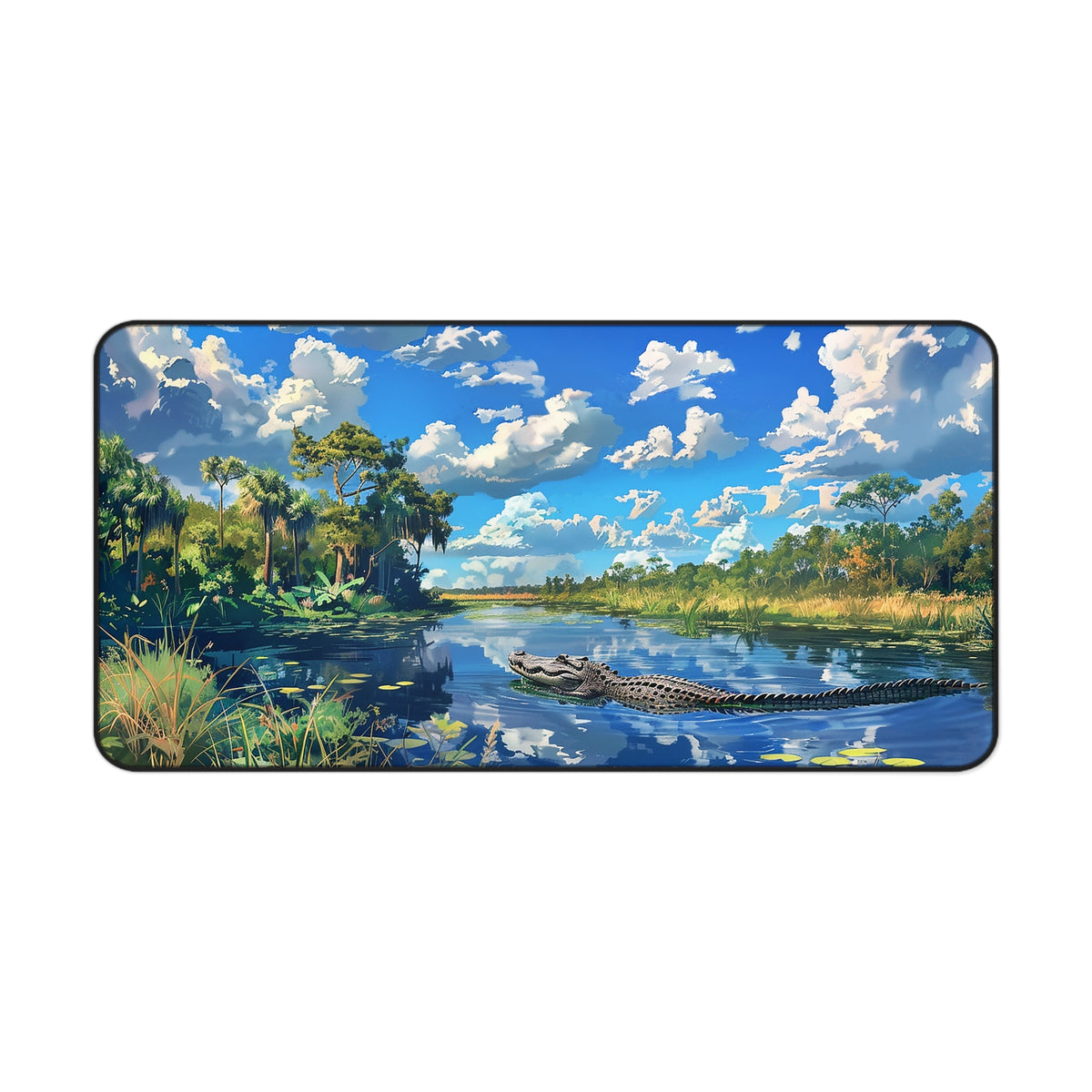 Everglades Encounter Desk Mat (Desk Pad) - Navigate Your Workday in Wild Style! Available in 3 sizes.