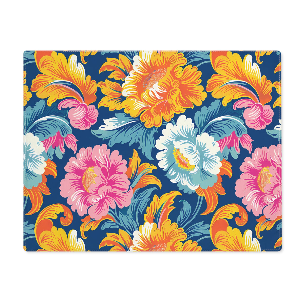 Chintz Charm Placemat - Bring Timeless Chintz Elegance to Your Table! Cotton Twill - 18" x 14"