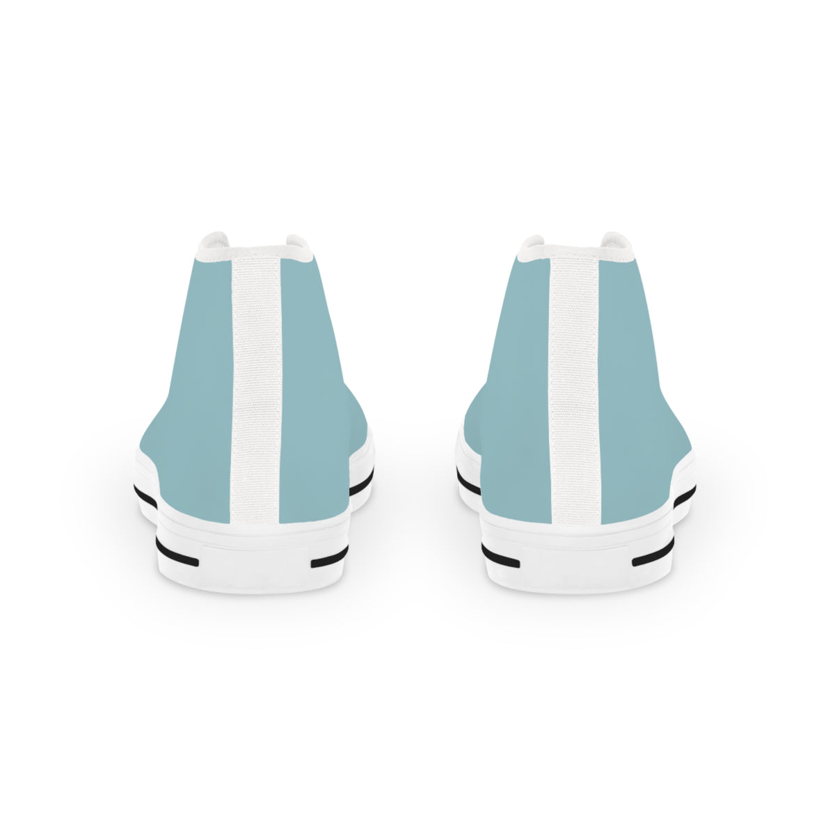 Glacial Ocean Men's Two-Tone High Top Sneakers - Step Into Arctic Cool – Where Pristine Ice Meets Ocean Depth!