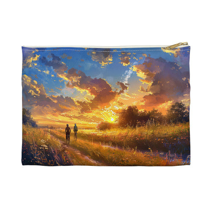 Golden Sunset Ride Accessory Pouch - Ride into the Sunset with Style and Adventure! Available in 2 sizes.