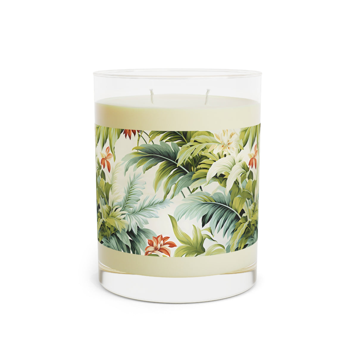 Tropical St. Lucia Palms 100% Soy Wax Scented Candle - 11 oz. Full-Glass, Phthalate-Free & Lead-Free - Three Fragrance Options