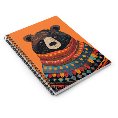 Uncle Bear Chic Spiral Notebook - Ruled Line - Jot Down Your Adventures with Papa Bear Notebook! From our Bear Family Collection.