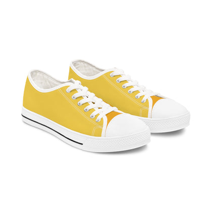 Daffodil Ladies' Two-Tone Low Top Sneakers - Brighten Your Day – Where Sunny Vibes Meet Effortless Style!