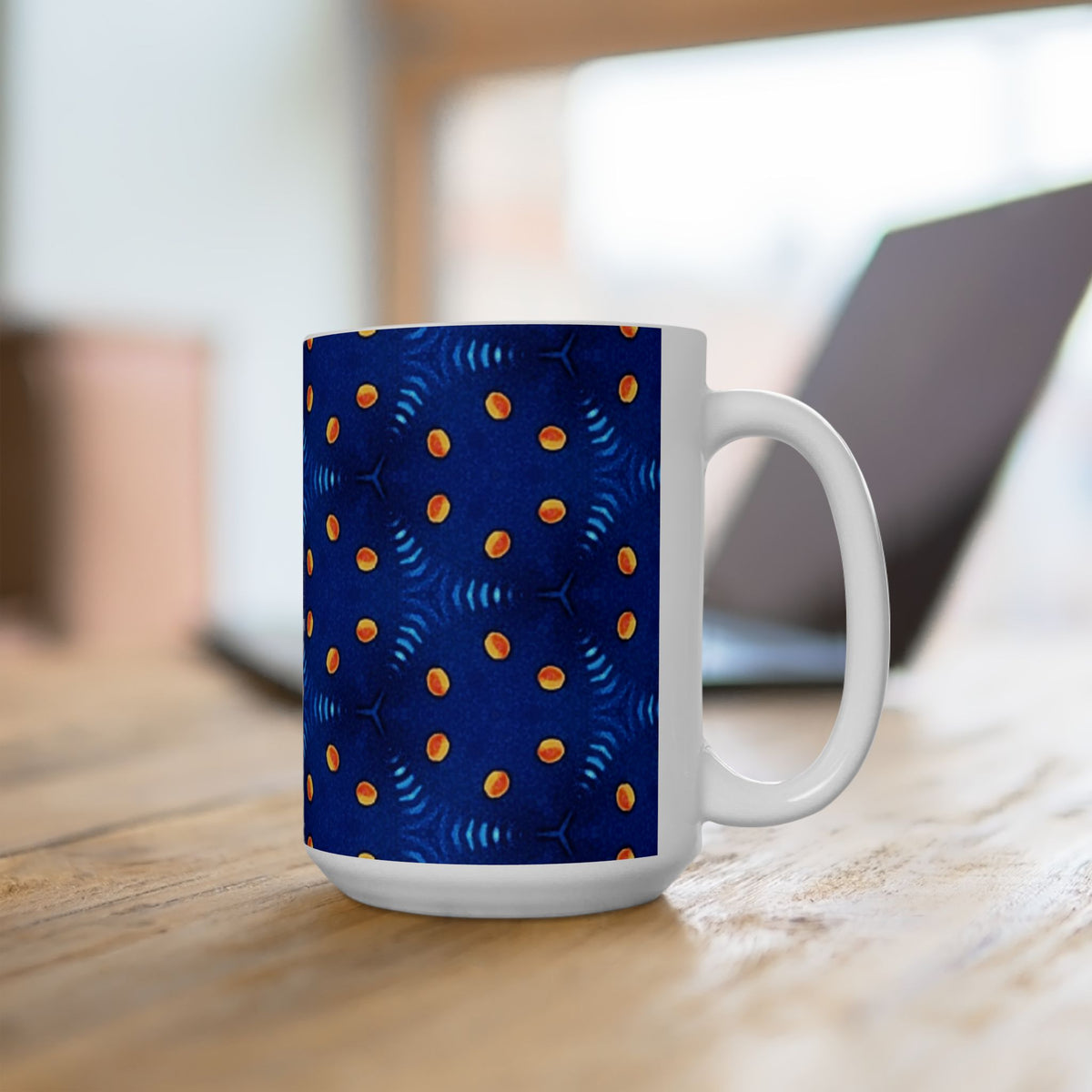 GeoSpark Ceramic Mug - 15 oz - Art on Every Side, Morning Approved.