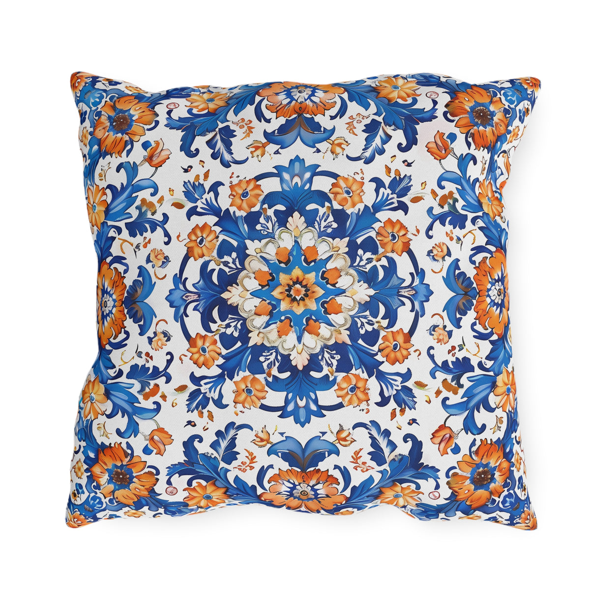Sierra Blossom Square Outdoor Pillow - Spun Polyester - Double-Sided Print - UV-Resistant - Water-Resistant - Available in 3 sizes.