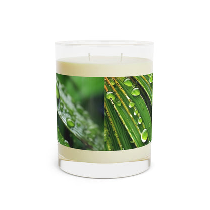Tranquility Palm 100% Soy Wax Scented Candle - 11 oz. Full-Glass, Phthalate-Free & Lead-Free - Three Fragrance Options