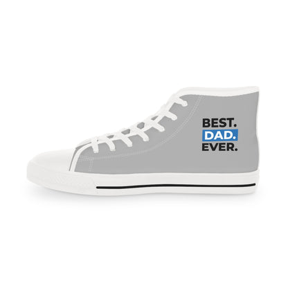 Best Dad Ever! Men's High Top Sneakers - The Ultimate Tribute! Celebrate Dad in Every Step!