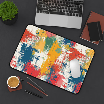 Paint Splash Palette Desk Mat (Desk Pad) - Add a Burst of Color to Your Workspace! Available in 3 sizes.