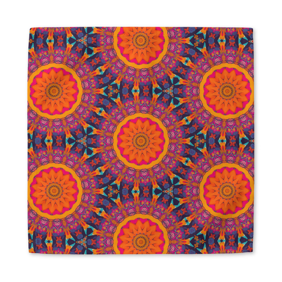 Fiery Mosaic Magic cotton twill napkin