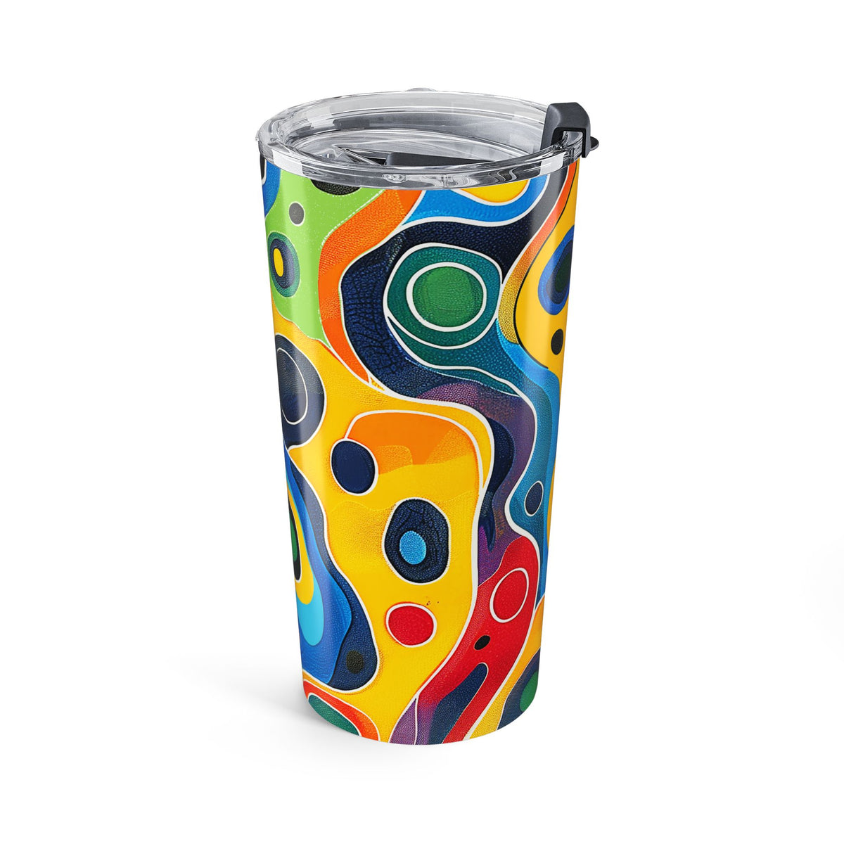 Groovy Splash Insulated Tumbler - 20 oz. Stainless Steel, Glossy Finish