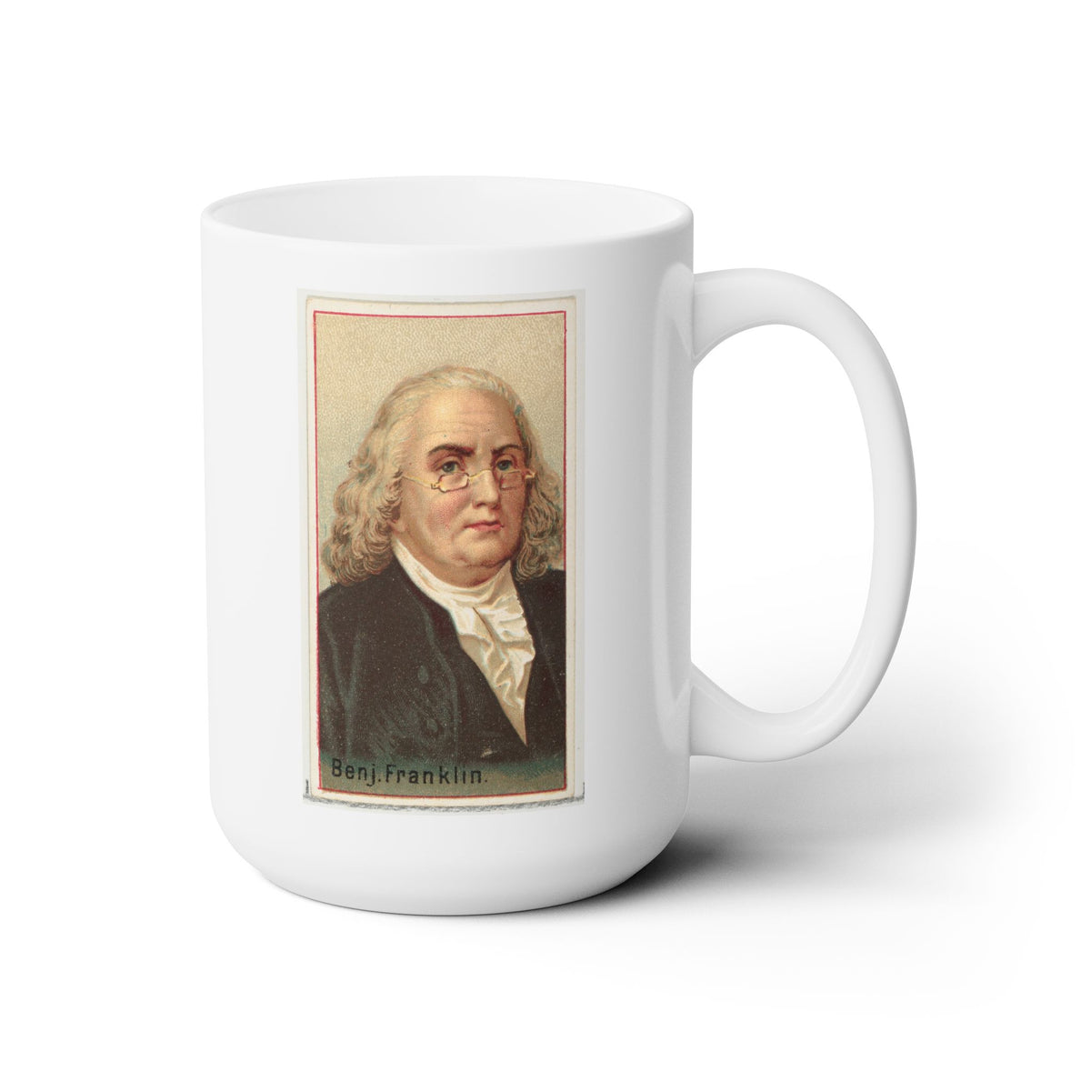 Inventor Series: Benjamin Franklin Ceramic Mug - 15 oz - Bright Ideas with Every Sip!
