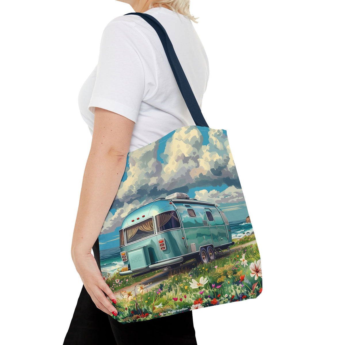 Retro Bliss Adventure Tote Bag - Adventure Awaits, Vintage Style! Available in 3 sizes.
