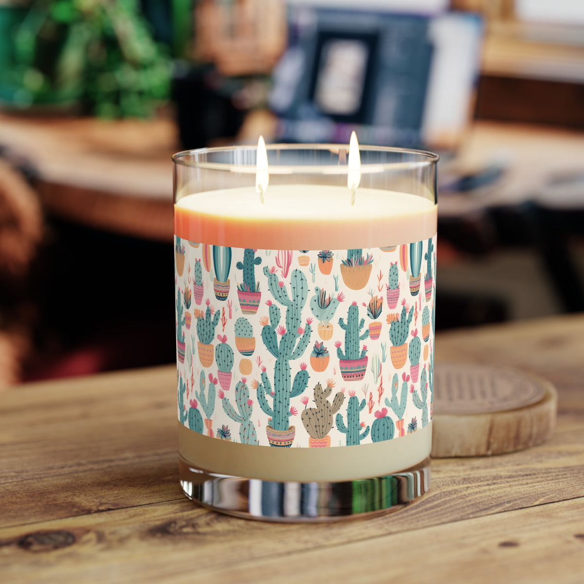 Desert Bloom Boom 100% Soy Wax Scented Candle - 11 oz. Full-Glass, Phthalate-Free & Lead-Free - Three Fragrance Options
