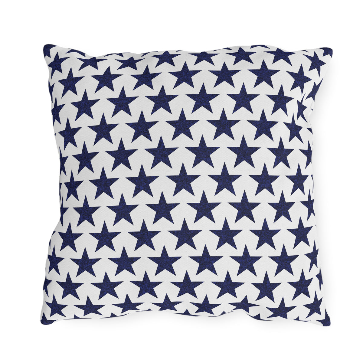 Starry Salute Square Outdoor Pillow - Spun Polyester - Double-Sided Print - Concealed Zipper - Available in 3 sizes.