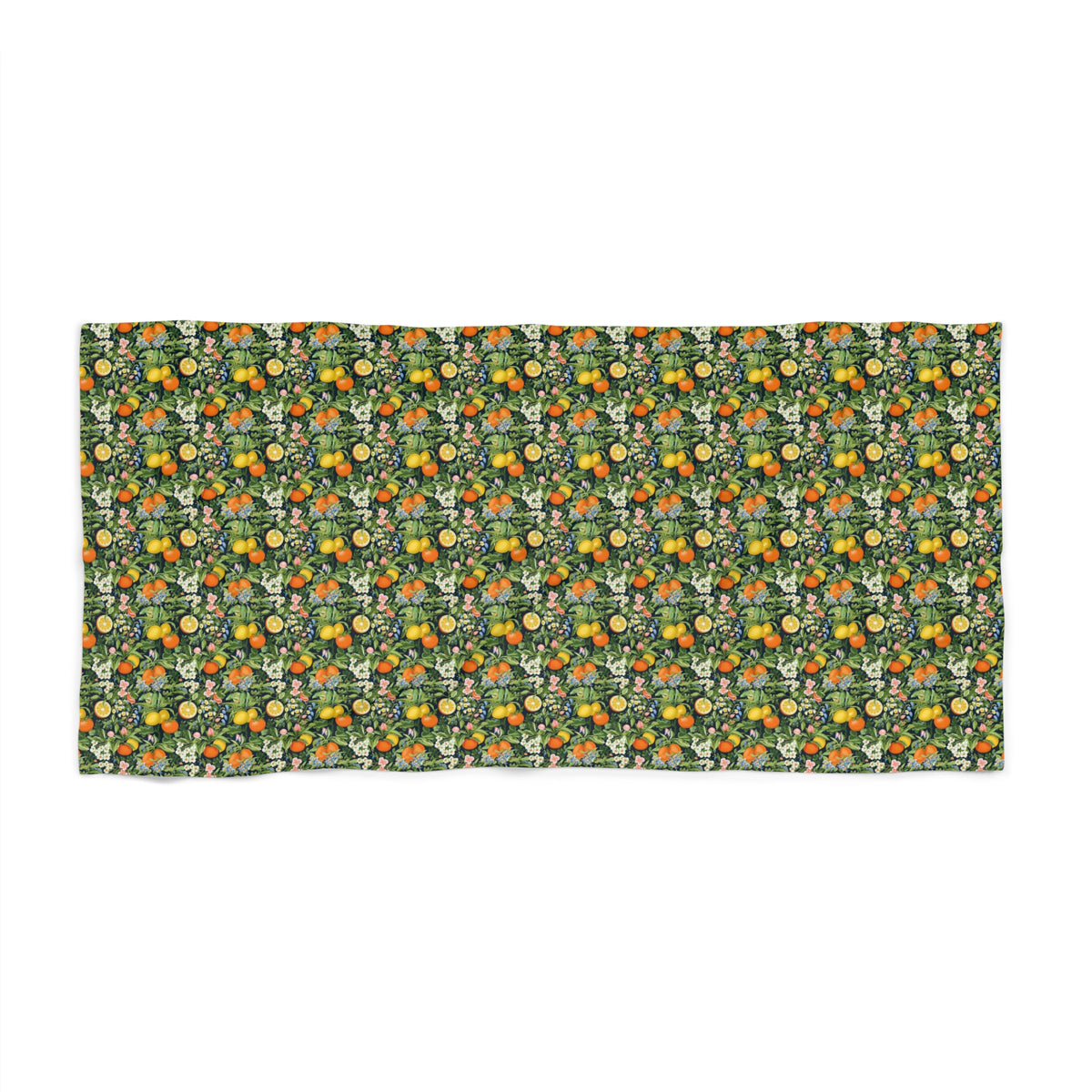 Noble Citrus Mosaic Luxurious Beach Towel - Available in 2 sizes.