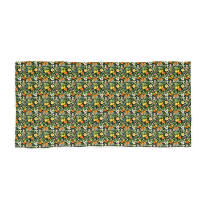 Noble Citrus Mosaic Luxurious Beach Towel - Available in 2 sizes.