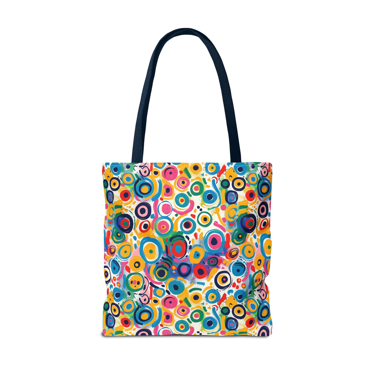 Pop Art Swirls Tote Bag - Swirl Your Way Through Life in Bold Style! Available in 3 sizes.