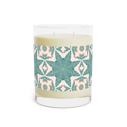 Desert Cactus Star 100% Soy Wax Scented Candle - 11 oz. Full-Glass, Phthalate-Free & Lead-Free - Three Fragrance Options
