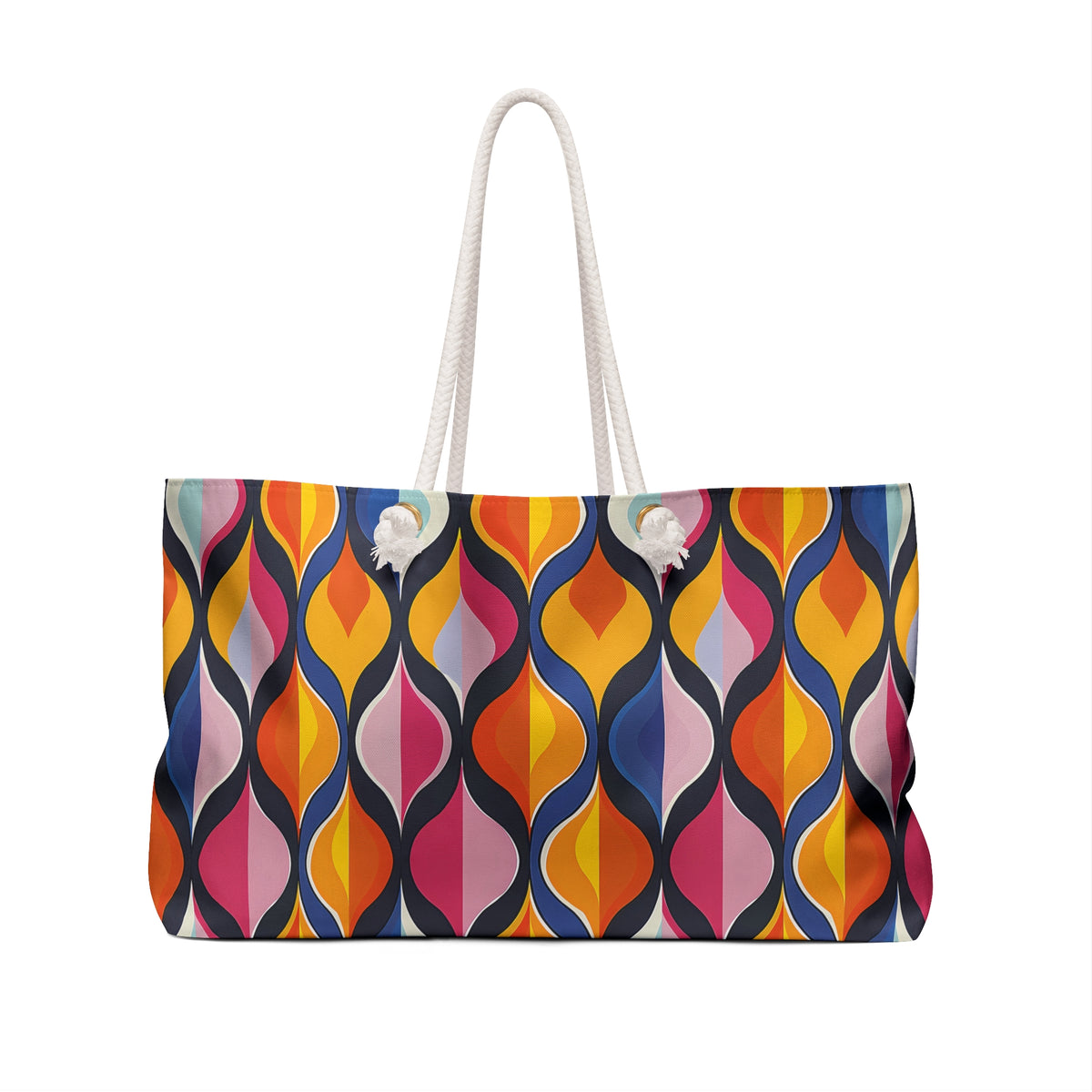 Lattice Dreams Weekender Bag - Dream in Style - Where Playful patterns Meet Chic Elegance!